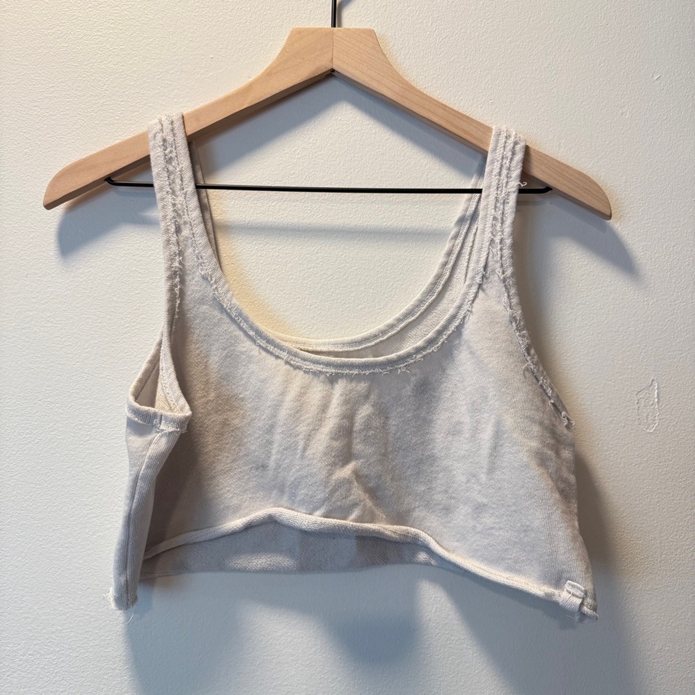 We The Free Bralette Raw Hem Crop Small